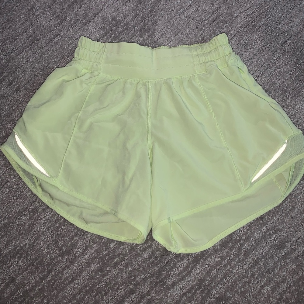 lululemon athletica Women's Light Lime Athletic Shorts